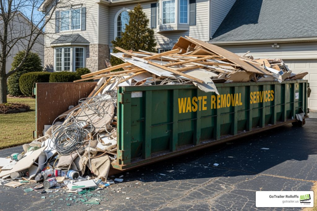 home renovation dumpster